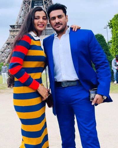 Afiea Nusrat Barsha with husband 