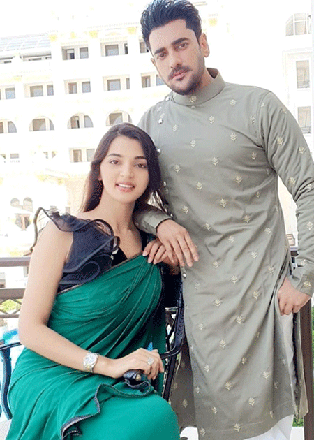 Afiea Nusrat Barsha with husband